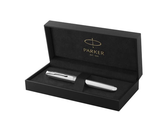 Parker Sonnet Ciselé Palladium Special Edition CT Fountain Pen - 18k nib