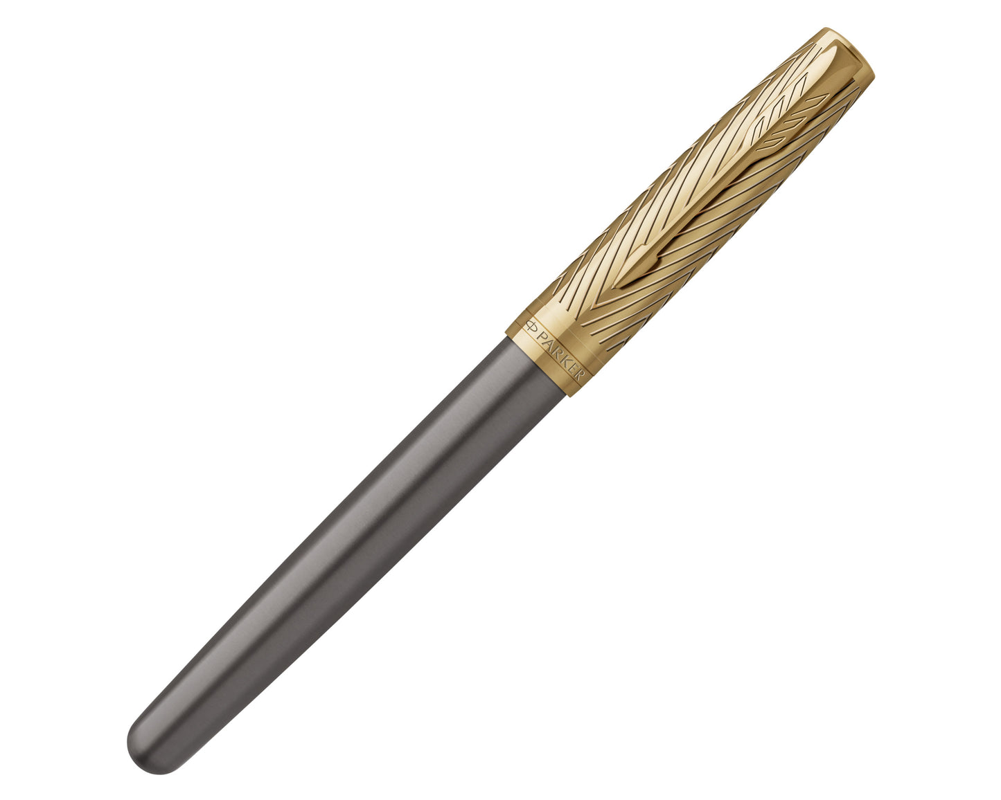 Parker Sonnet Pioneers Collection Grey Arrow GT Fountain Pen - 18k Gold nib
