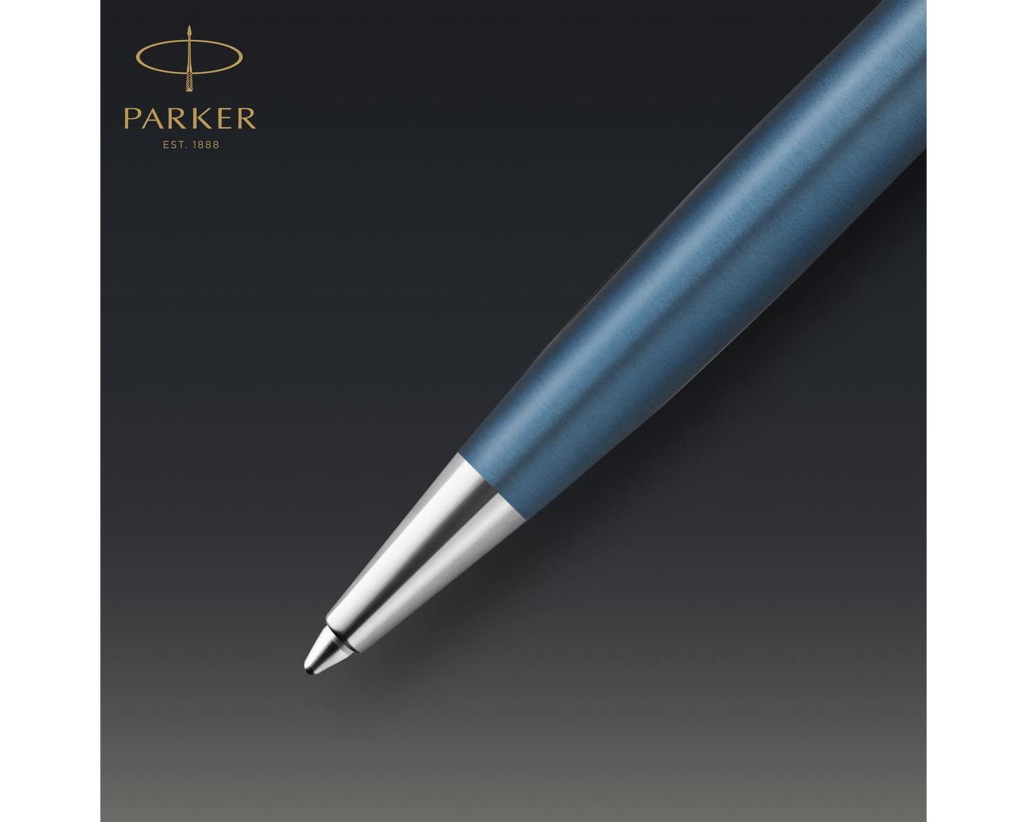 Parker Sonnet Premium  Metal & Blue CT Ballpoint Pen