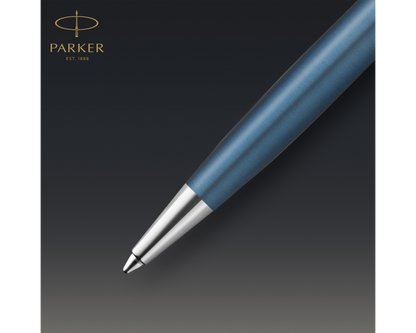 Parker Sonnet Premium  Metal & Blue CT Ballpoint Pen