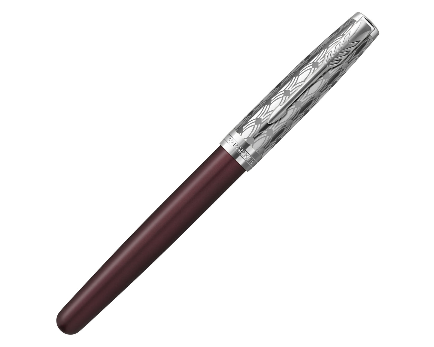 Parker Sonnet Premium Metal & Red CT Fountain Pen - 18k Fine nib