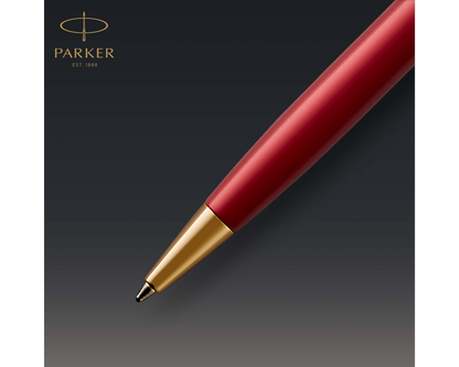 Parker Sonnet Red Lacquer GT Ballpoint Pen