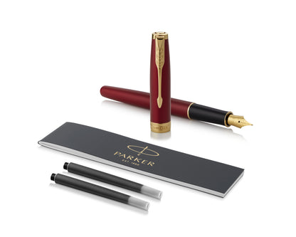 Parker Sonnet Red Lacquer GT Fountain Pen
