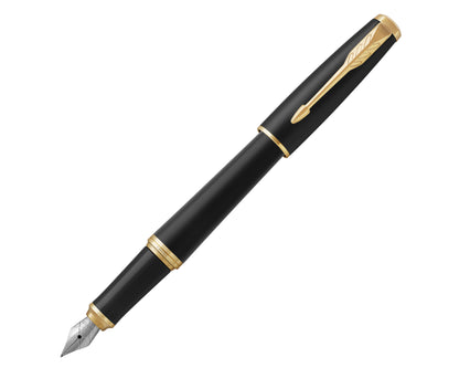 Parker Urban Matte Black Lacquer GT Fountain Pen - Fine nib