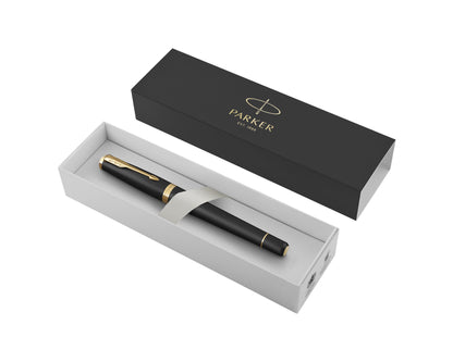 Parker Urban Matte Black Lacquer GT Fountain Pen - Fine nib