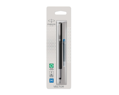 Parker Vector Black CT FP Medium Nib Fountain Pen