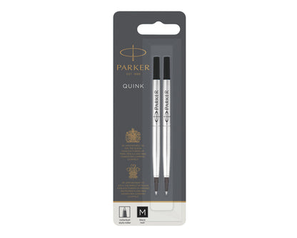 Parker Rollerball Refill Medium Black 2-Pack