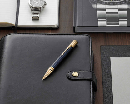 Parker Duofold Prestige Blue Chevron GT Ballpoint Pen