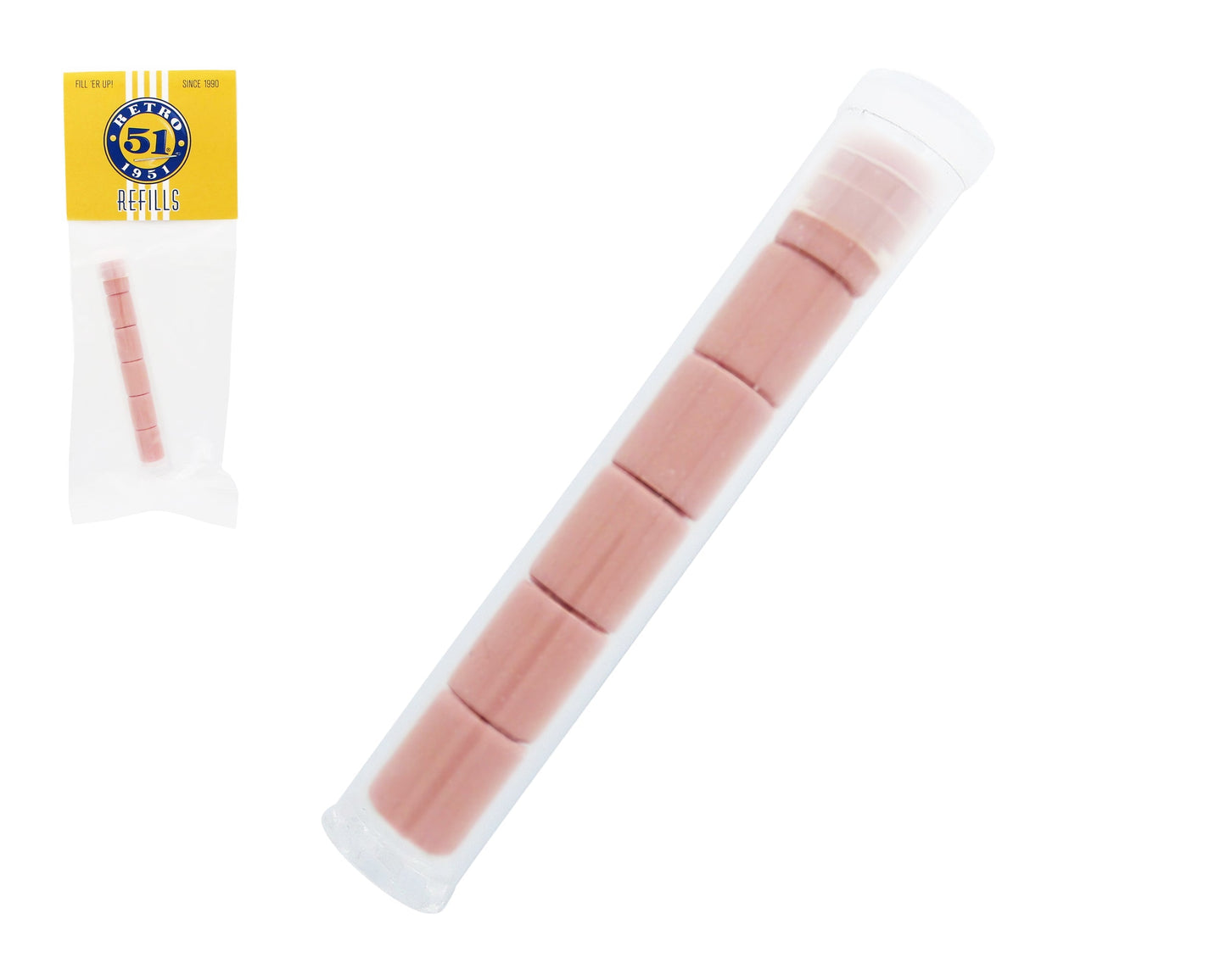 Retro51 Pink Tornado™ Pencil Erasers 6-Pack