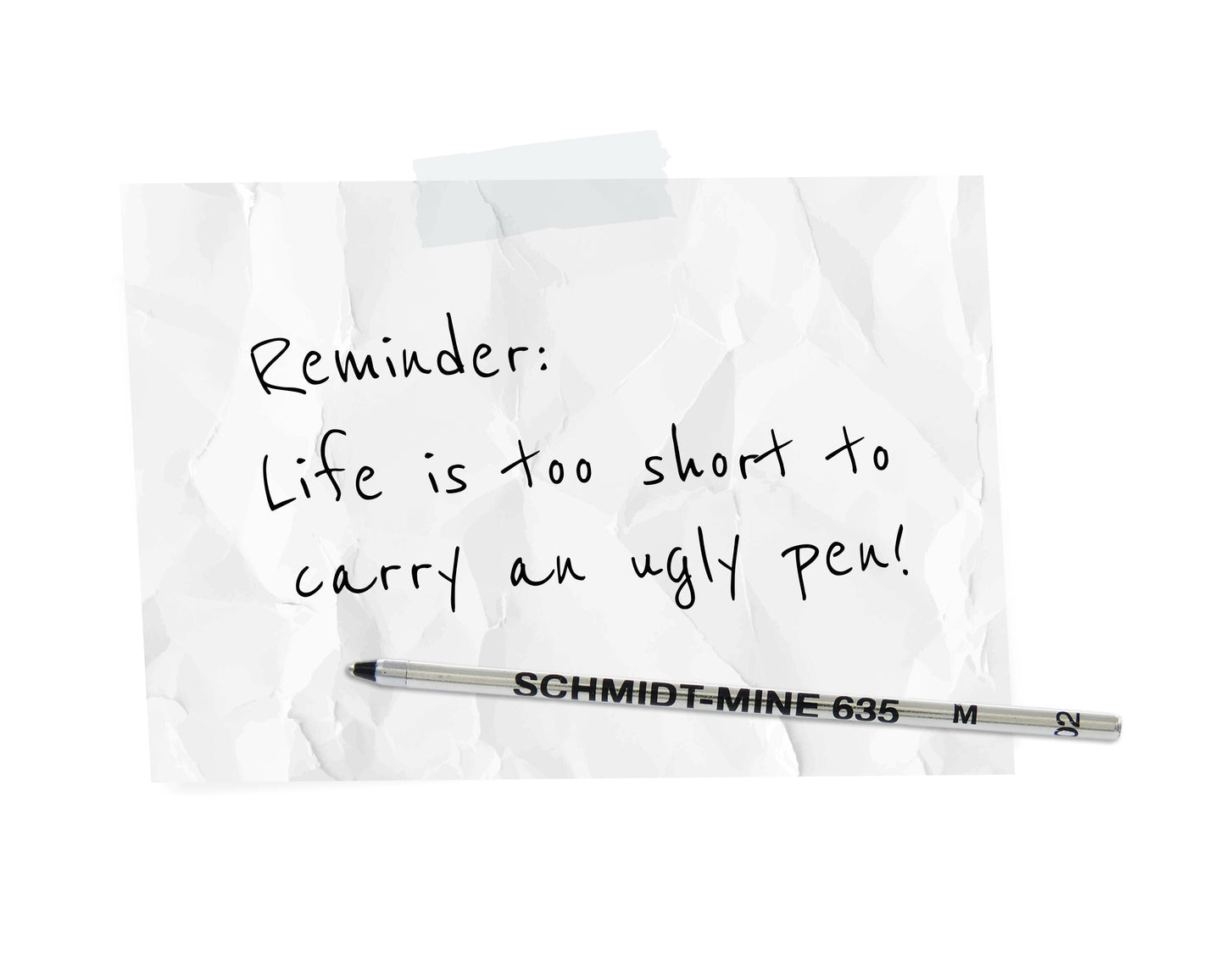 Retro51 Elite Tornado™ Mini D1 Black Ballpoint Refill 5-Pack