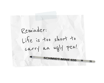 Retro51 Elite Tornado™ Mini D1 Black Ballpoint Refill 5-Pack