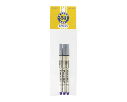 Retro51 Purple Capless Rollerball Refill 3-Pack