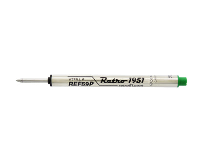 Retro51 Green Capless Rollerball Refill (Bulk)