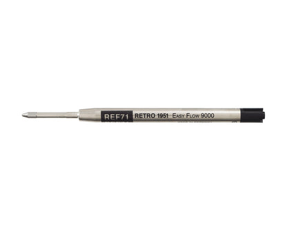 Retro51 Black Easy Flow 9000 Ballpoint Refill 3-Pack