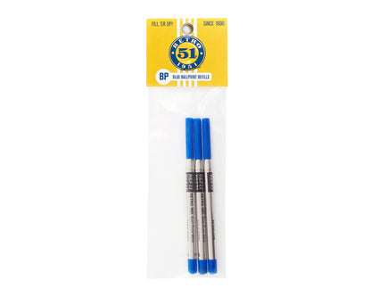Retro51 Blue Easy Flow 9000 Ballpoint Refill (Bulk)