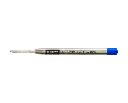 Retro51 Blue Easy Flow 9000 Ballpoint Refill 3-Pack