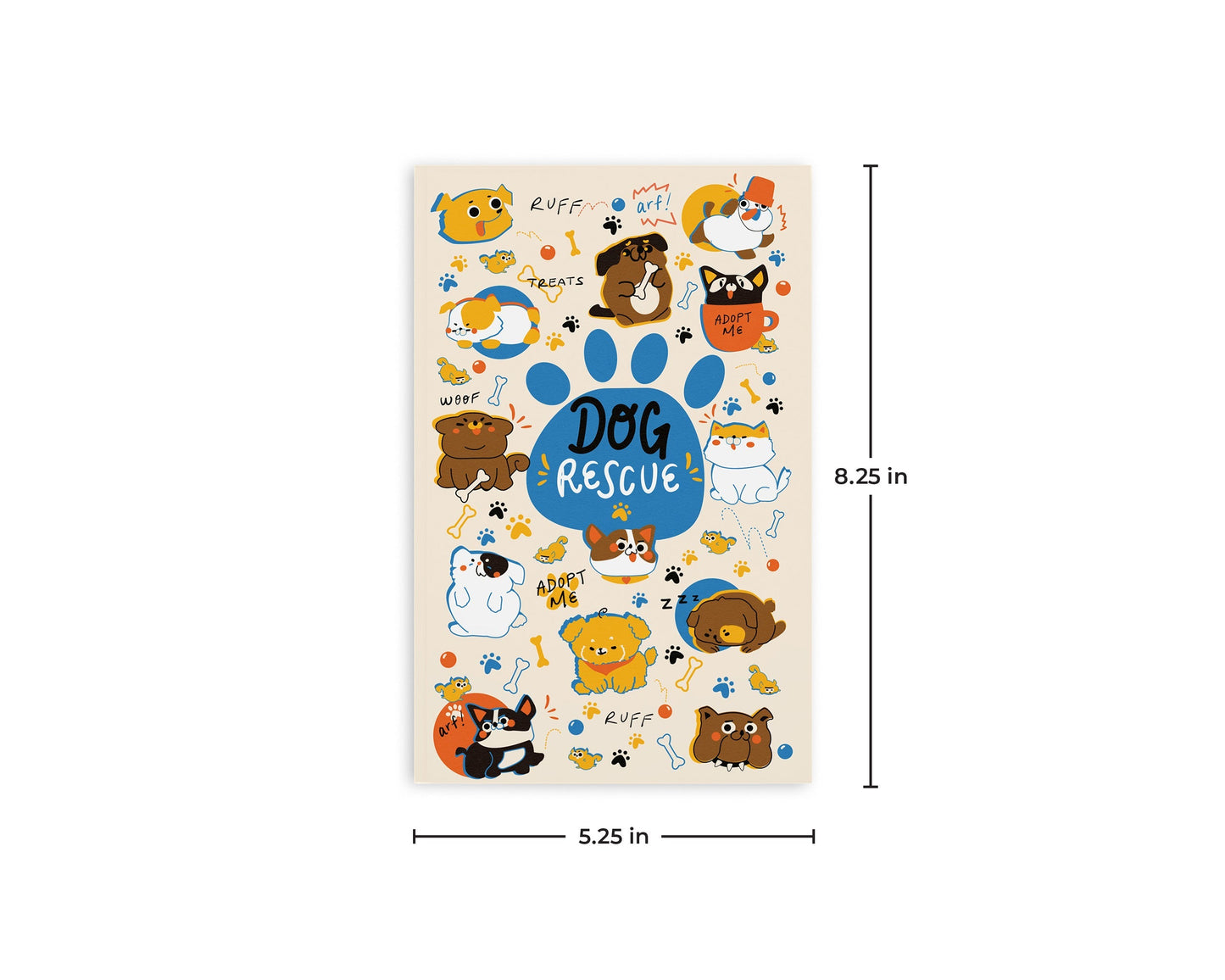 Retro51 Dog Rescue 5 Classic Notebook