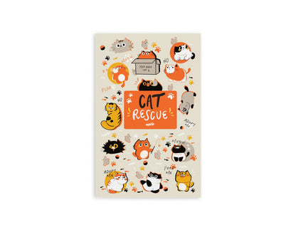 Retro51 Cat Rescue 5 Classic Notebook