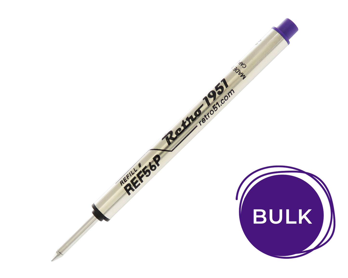 Retro51 Purple Capless Rollerball Refill (Bulk)