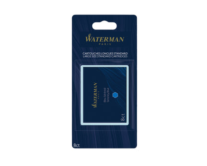 Waterman Long Ink Cartridge Florida Blue 8-Pack