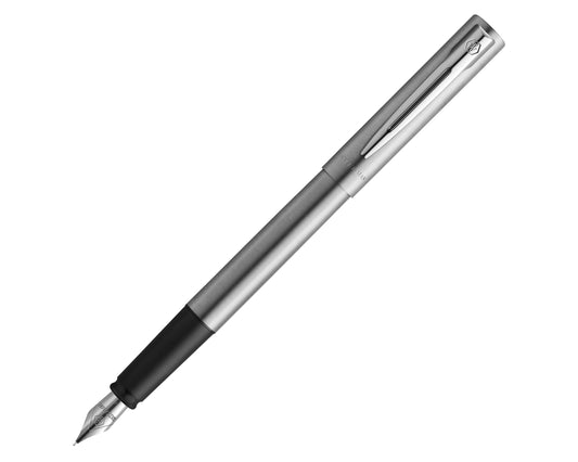 Waterman Allure Chrome Stainless Steel CT Fountain Pen in Display