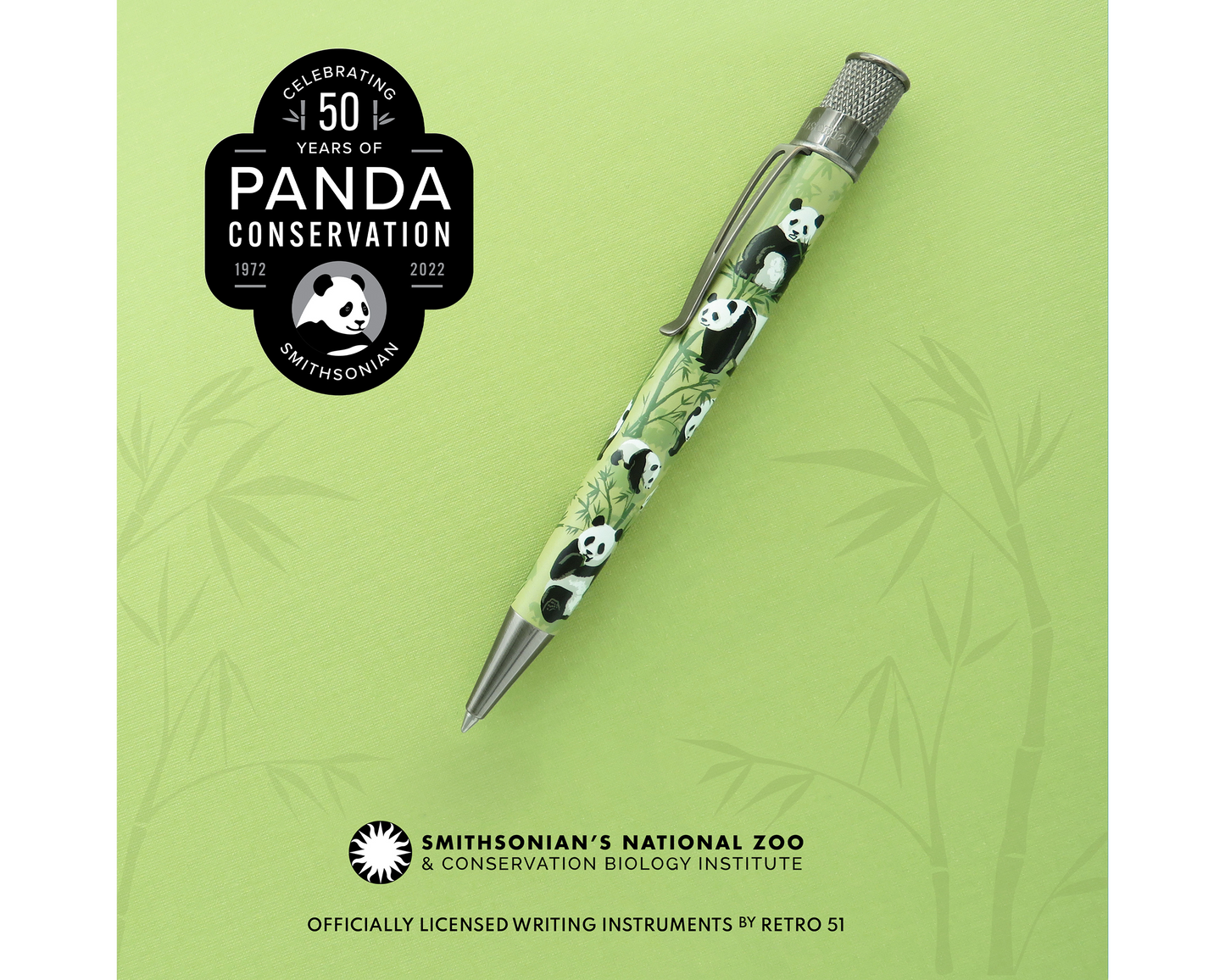 Retro51 Smithsonian Panda Rollerball Pen