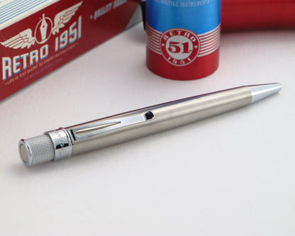 Retro51 Tornado™ Classic Lacquer Stainless Rollerball Pen