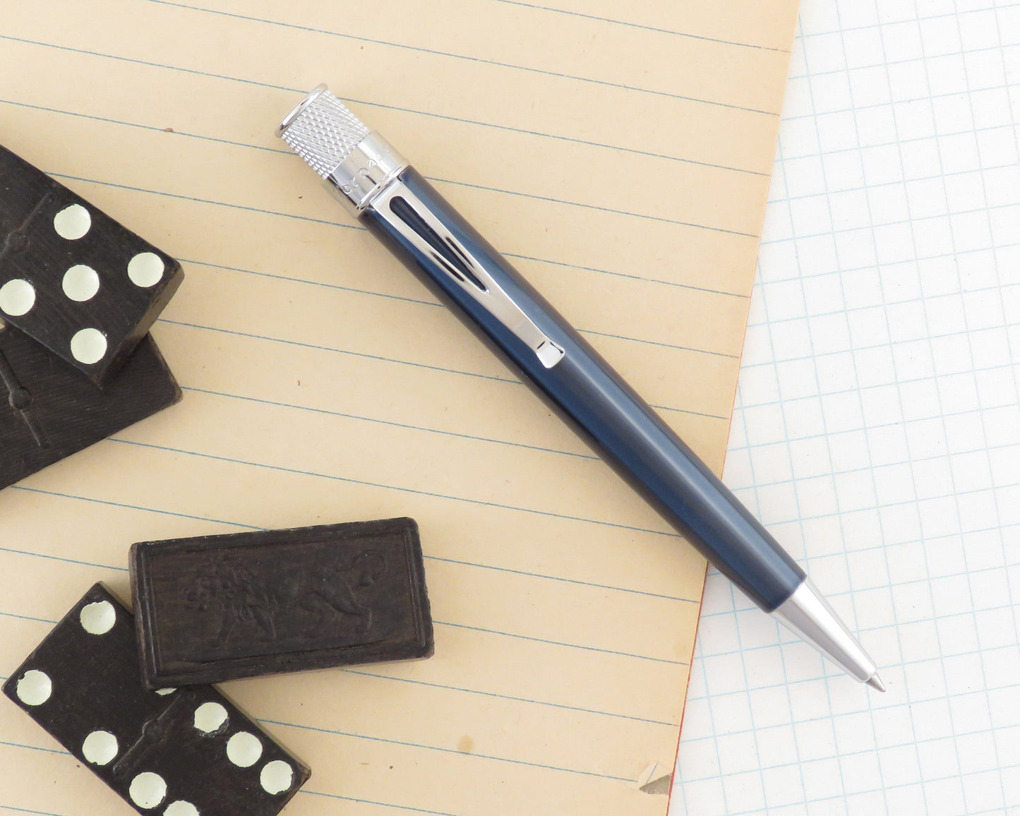 Retro51 Tornado™ Classic Lacquer Ice Blue Rollerball Pen