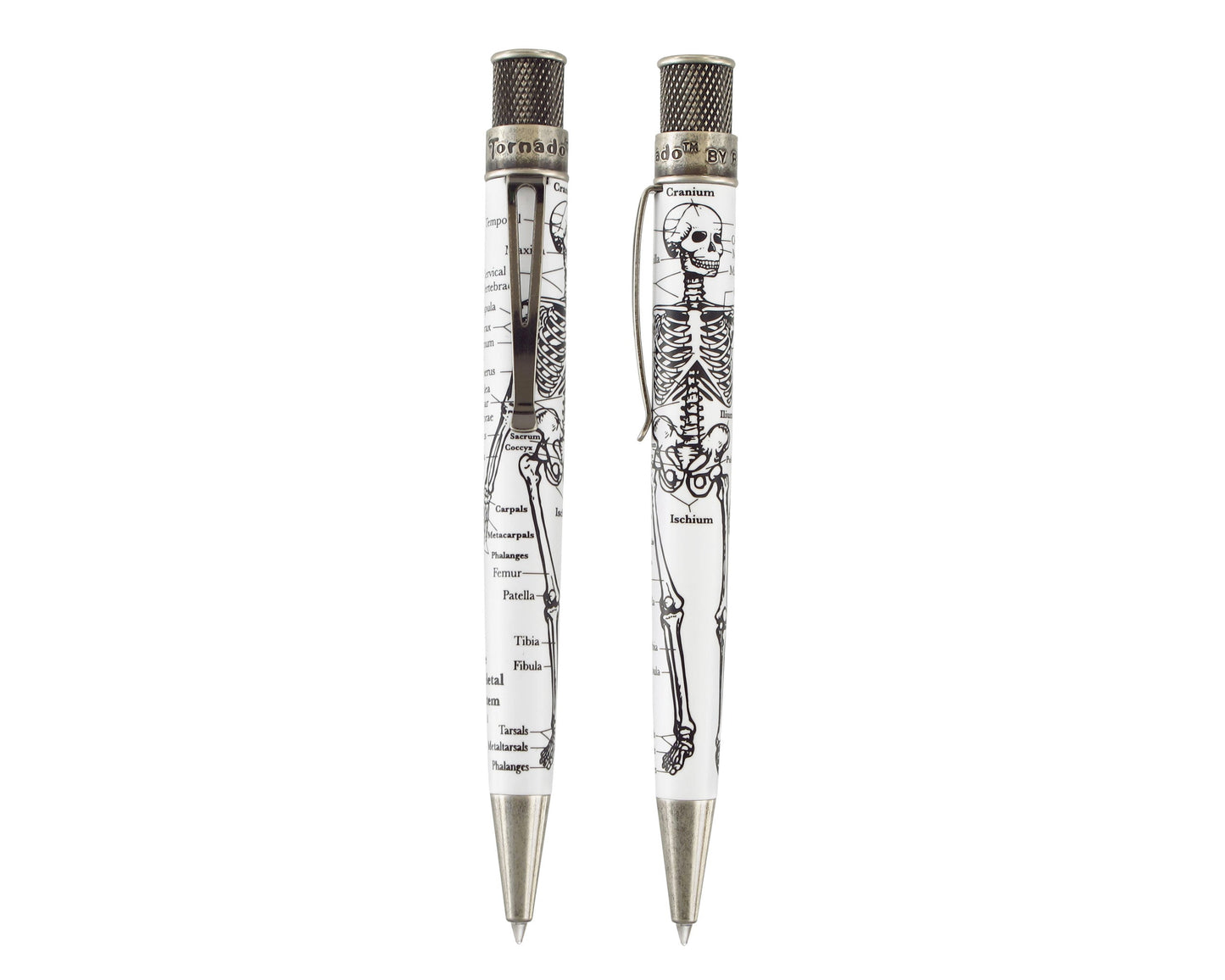 Retro51 Tornado™ Vintage Metalsmith Dr. Gray Skeleton Rollerball Pen