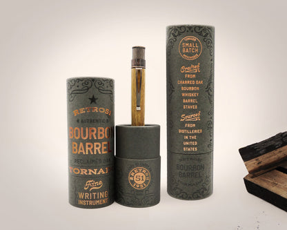 Retro51 Tornado™ Woodworks Bourbon Barrel Rollerball Pen
