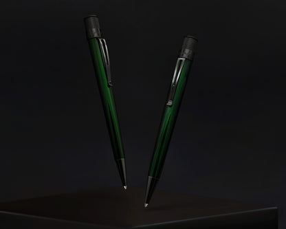 Retro51 Tornado™ Stealth Lacquer Emerald Green Rollerball Pen