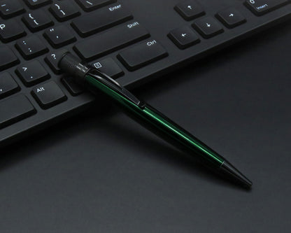 Retro51 Tornado™ Stealth Lacquer Emerald Green Rollerball Pen