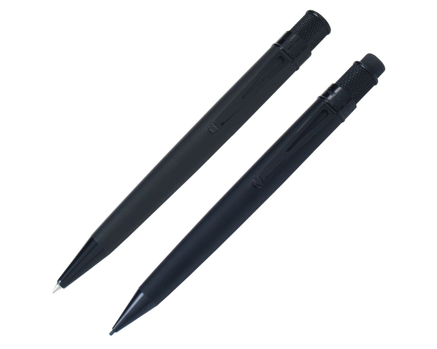 Retro51 Stealth Matte Black Tornado™ Rollerball & Pencil Gift Set