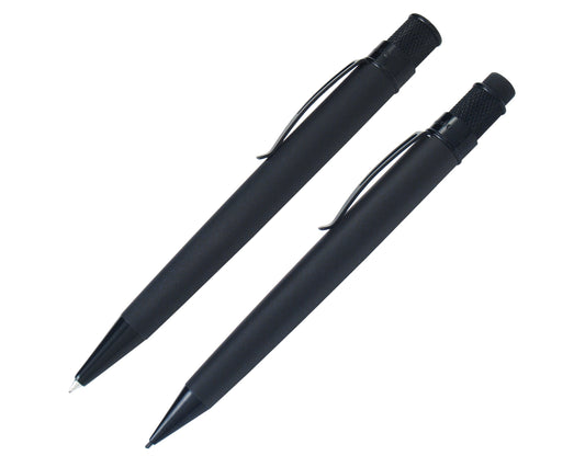 Retro51 Stealth Matte Black Tornado™ Rollerball & Pencil Gift Set