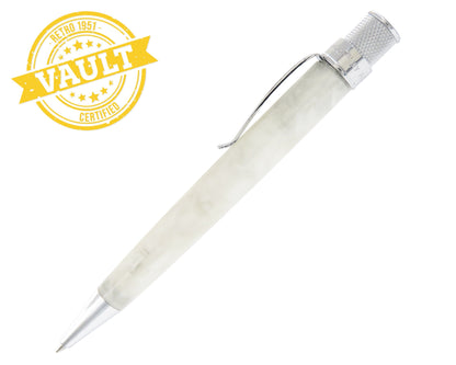 Retro51 Vault Opal White Acrylic Tornado™ Rollerball Pen