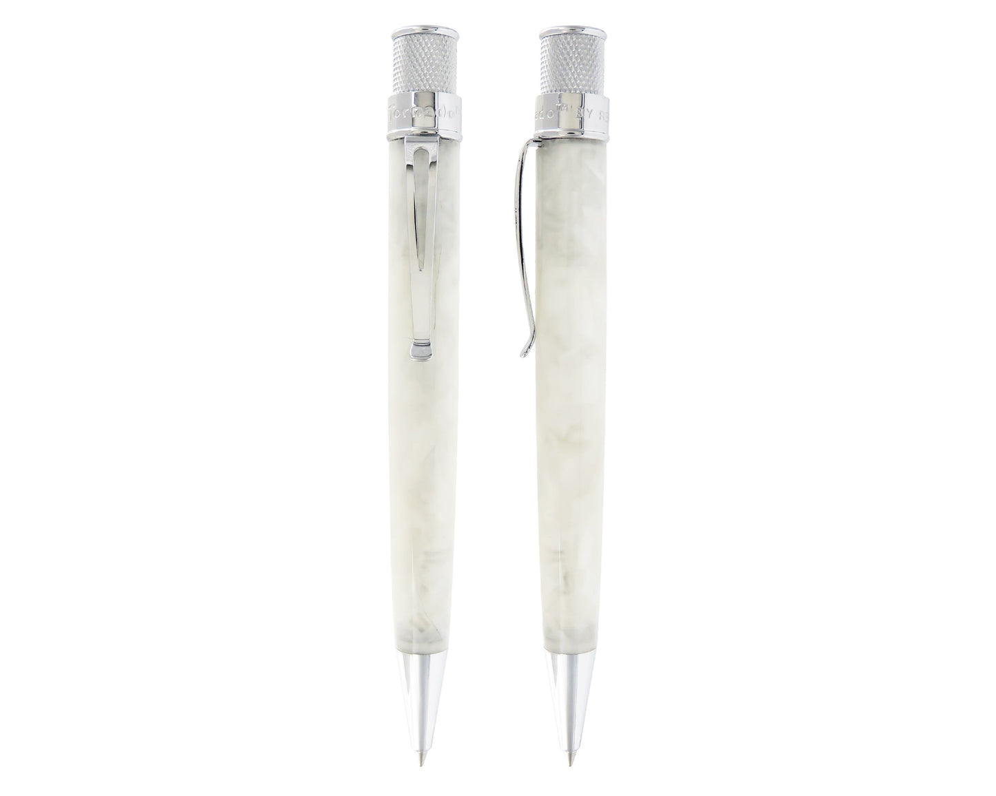 Retro51 Vault Opal White Acrylic Tornado™ Rollerball Pen