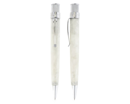 Retro51 Vault Opal White Acrylic Tornado™ Rollerball Pen