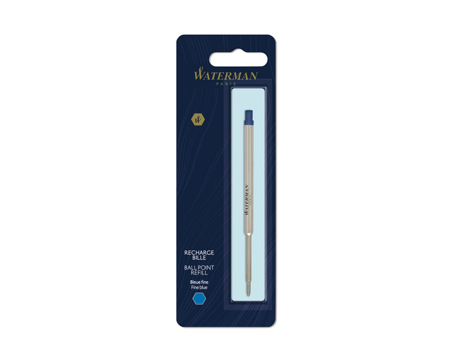 Waterman Ballpoint Refill Fine Blue Single in Blister Pack