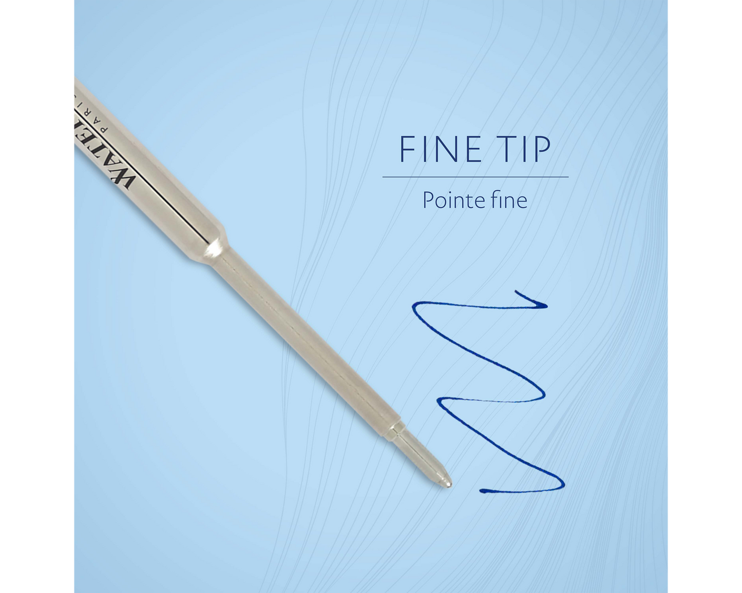 Waterman Ballpoint Refill Fine Blue Single in Blister Pack