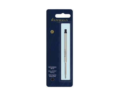 Waterman Ballpoint Refill Medium Black Single in Blister Pack