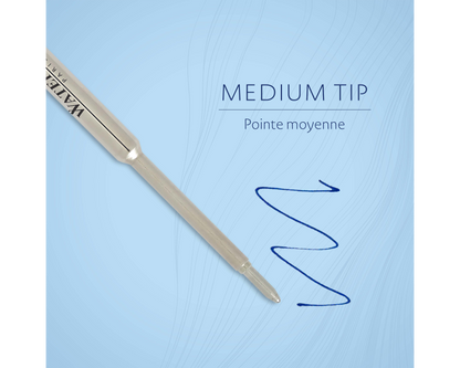 Waterman Ballpoint Refill Medium Blue Single in Blister Pack
