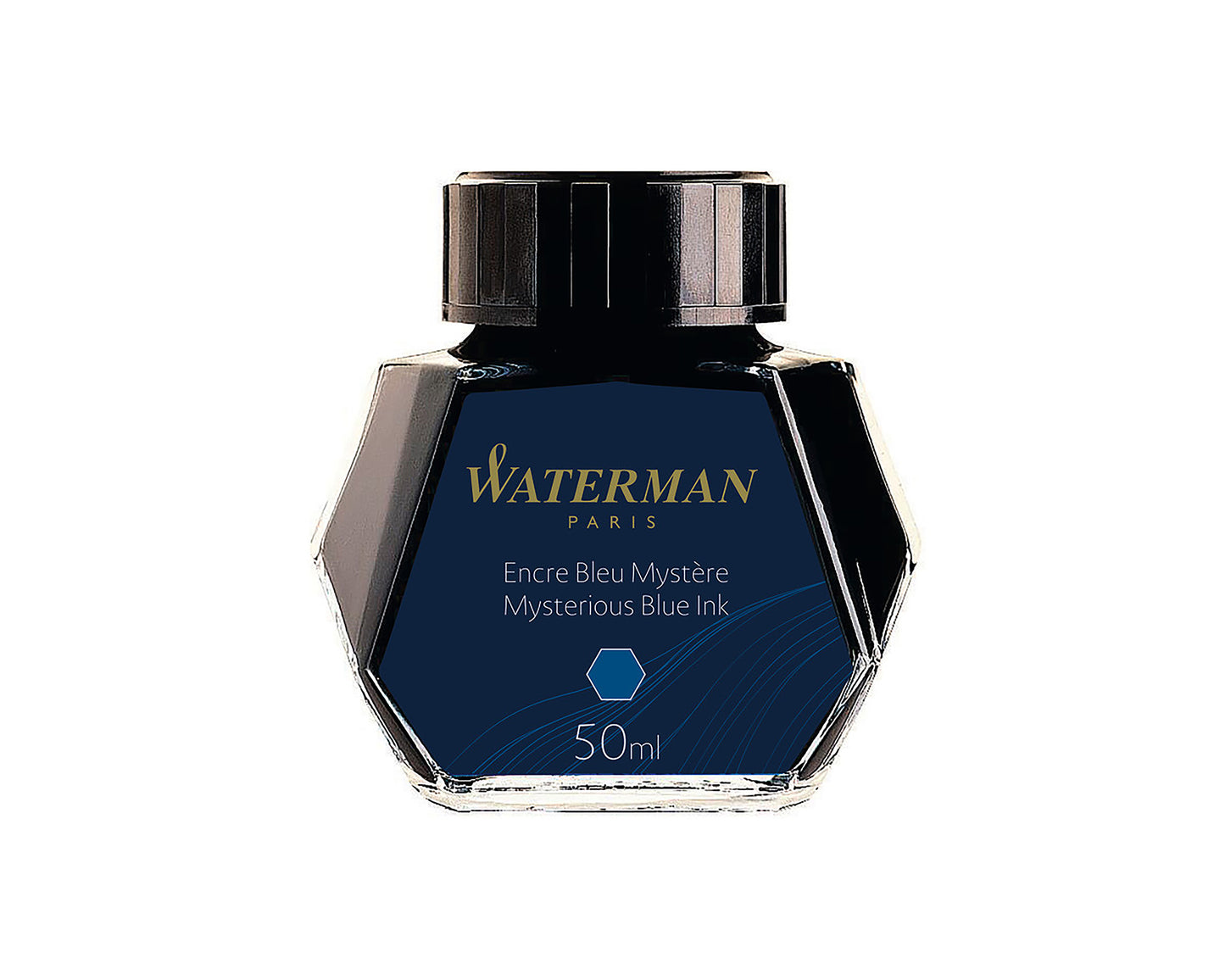 Waterman Blue Black Ink Bottle - 50ml