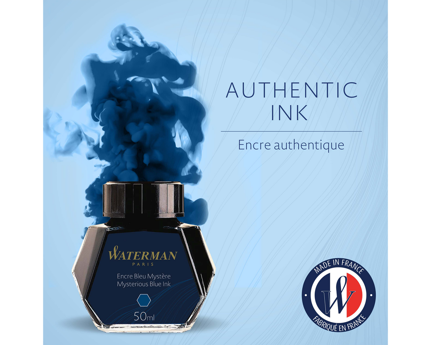 Waterman Blue Black Ink Bottle - 50ml