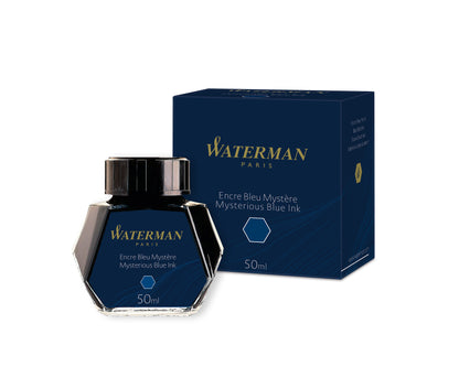 Waterman Blue Black Ink Bottle - 50ml
