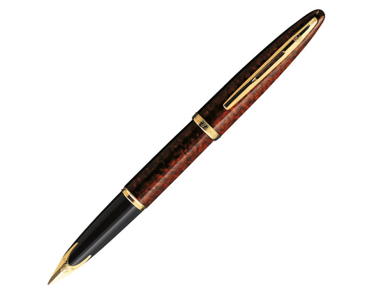 Waterman Carène Amber GT Fountain Pen - 18k Gold nib