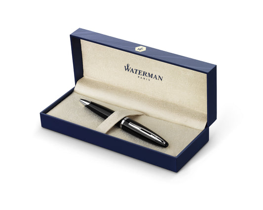 Waterman Carène Black Silver Trim Ballpoint Pen