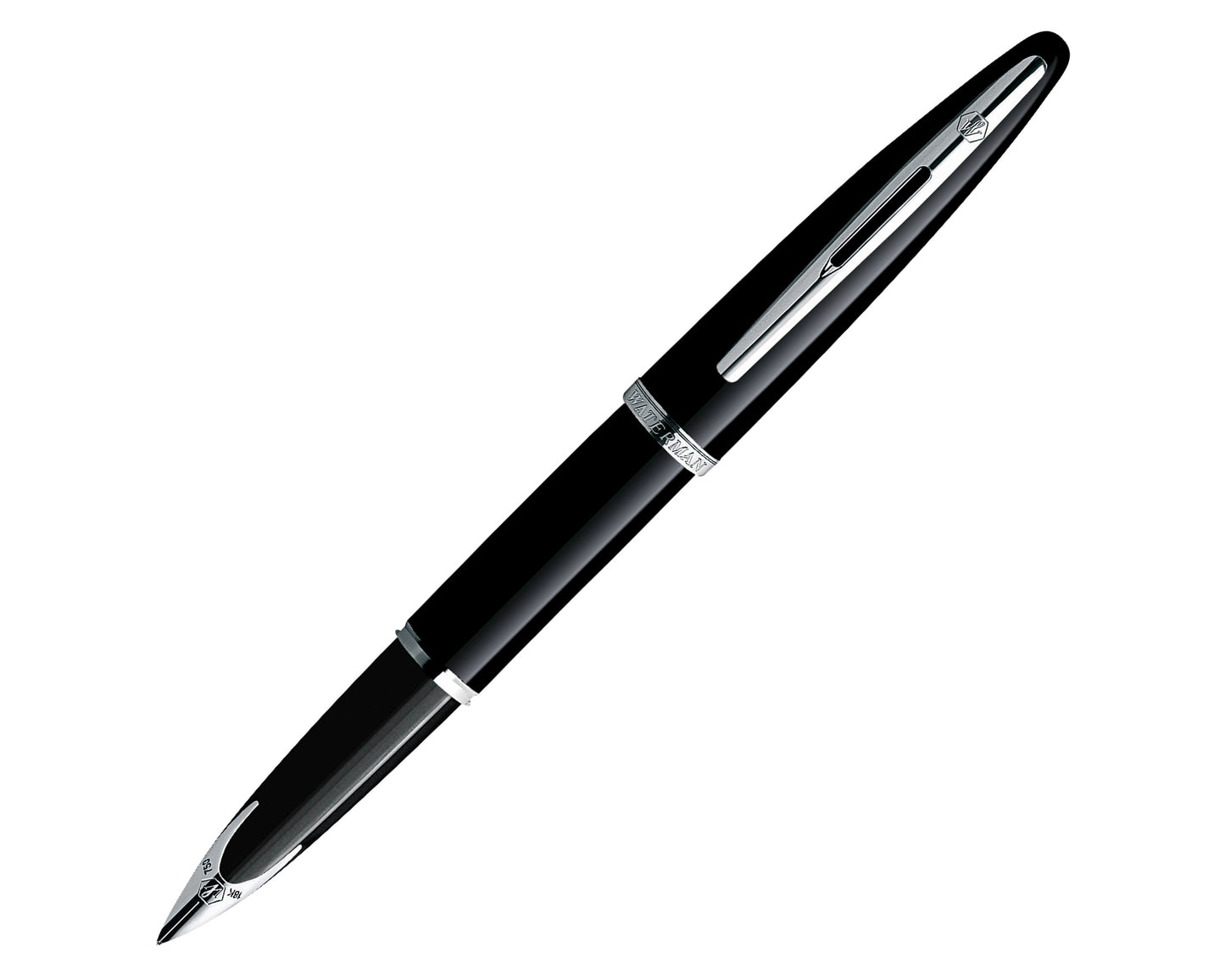 Waterman Carène Black ST Fountain Pen - 18k Nib
