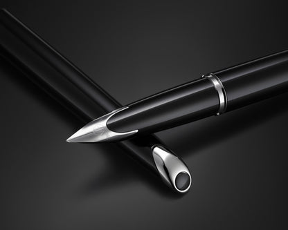 Waterman Carène Black ST Fountain Pen - 18k Nib