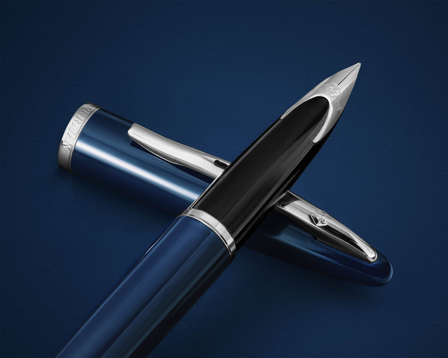 Waterman Carène Blue CT Fountain Pen - 18k nib