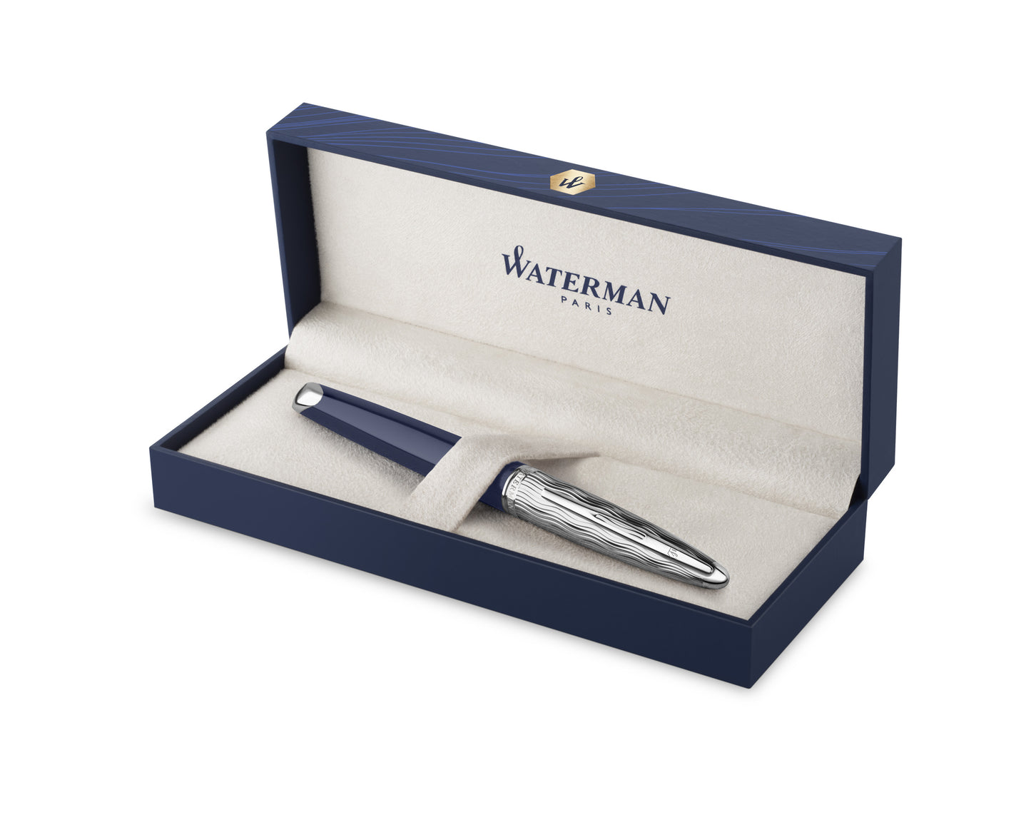 Waterman Carène L’essence Du Bleu Deluxe Blue & Metal CT Fountain Pen